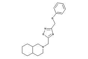 Image of 5-(3,4,4a,5,6,7,8,8a-octahydro-1H-isoquinolin-2-ylmethyl)-3-(phenoxymethyl)-1,2,4-oxadiazole