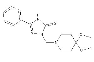 2-(1,4-dioxa-8-azaspiro[4.5]decan-8-ylmethyl)-5-phenyl-4H-1,2,4-triazole-3-thione