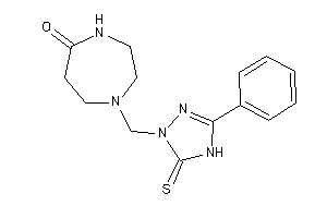 1-[(3-phenyl-5-thioxo-4H-1,2,4-triazol-1-yl)methyl]-1,4-diazepan-5-one