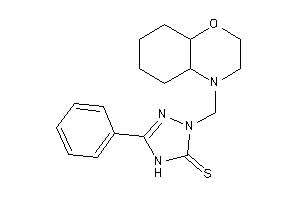 2-(2,3,4a,5,6,7,8,8a-octahydrobenzo[b][1,4]oxazin-4-ylmethyl)-5-phenyl-4H-1,2,4-triazole-3-thione