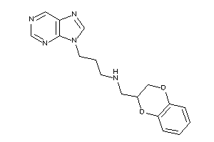 2,3-dihydro-1,4-benzodioxin-3-ylmethyl(3-purin-9-ylpropyl)amine