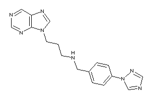 3-purin-9-ylpropyl-[4-(1,2,4-triazol-1-yl)benzyl]amine