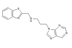 1,3-benzothiazol-2-ylmethyl(3-purin-9-ylpropyl)amine