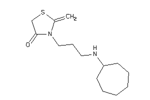 3-[3-(cycloheptylamino)propyl]-2-methylene-thiazolidin-4-one