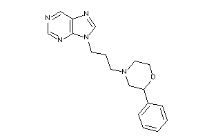 2-phenyl-4-(3-purin-9-ylpropyl)morpholine