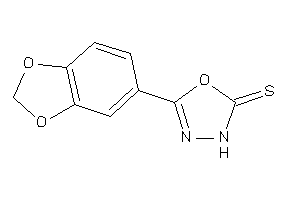 Image of 5-(1,3-benzodioxol-5-yl)-3H-1,3,4-oxadiazole-2-thione