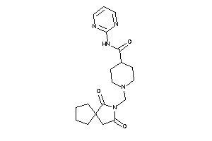 1-[(2,4-diketo-3-azaspiro[4.4]nonan-3-yl)methyl]-N-(2-pyrimidyl)isonipecotamide