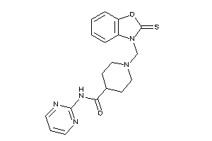 N-(2-pyrimidyl)-1-[(2-thioxo-1,3-benzoxazol-3-yl)methyl]isonipecotamide