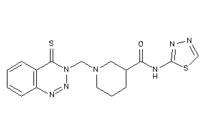 N-(1,3,4-thiadiazol-2-yl)-1-[(4-thioxo-1,2,3-benzotriazin-3-yl)methyl]nipecotamide