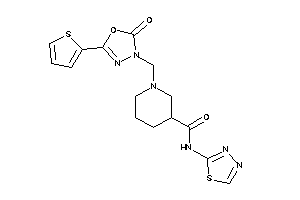 1-[[2-keto-5-(2-thienyl)-1,3,4-oxadiazol-3-yl]methyl]-N-(1,3,4-thiadiazol-2-yl)nipecotamide