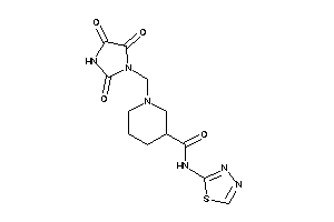 N-(1,3,4-thiadiazol-2-yl)-1-[(2,4,5-triketoimidazolidin-1-yl)methyl]nipecotamide