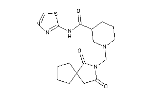 1-[(2,4-diketo-3-azaspiro[4.4]nonan-3-yl)methyl]-N-(1,3,4-thiadiazol-2-yl)nipecotamide