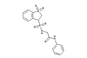 2-[(1,1-diketo-2,3-dihydrobenzothiophen-3-yl)sulfonylamino]-N-phenyl-acetamide