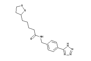 5-(dithiolan-3-yl)-N-[4-(1H-tetrazol-5-yl)benzyl]valeramide