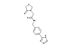 2-(4-ketothiazolidin-3-yl)-N-[4-(1H-tetrazol-5-yl)benzyl]acetamide