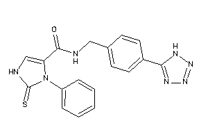 3-phenyl-N-[4-(1H-tetrazol-5-yl)benzyl]-2-thioxo-4-imidazoline-4-carboxamide