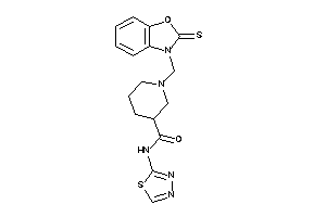 N-(1,3,4-thiadiazol-2-yl)-1-[(2-thioxo-1,3-benzoxazol-3-yl)methyl]nipecotamide
