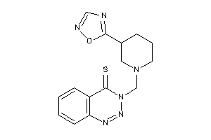 3-[[3-(1,2,4-oxadiazol-5-yl)piperidino]methyl]-1,2,3-benzotriazine-4-thione