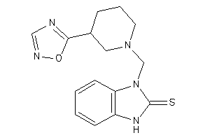 3-[[3-(1,2,4-oxadiazol-5-yl)piperidino]methyl]-1H-benzimidazole-2-thione
