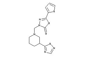 3-[[3-(1,2,4-oxadiazol-5-yl)piperidino]methyl]-5-(2-thienyl)-1,3,4-oxadiazol-2-one