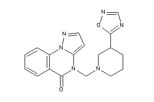 4-[[3-(1,2,4-oxadiazol-5-yl)piperidino]methyl]pyrazolo[1,5-a]quinazolin-5-one