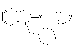 3-[[3-(1,2,4-oxadiazol-5-yl)piperidino]methyl]-1,3-benzoxazole-2-thione