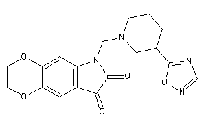 6-[[3-(1,2,4-oxadiazol-5-yl)piperidino]methyl]-2,3-dihydro-[1,4]dioxino[2,3-f]indole-7,8-quinone