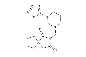 3-[[3-(1,2,4-oxadiazol-5-yl)piperidino]methyl]-3-azaspiro[4.4]nonane-2,4-quinone