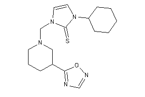 1-cyclohexyl-3-[[3-(1,2,4-oxadiazol-5-yl)piperidino]methyl]-4-imidazoline-2-thione