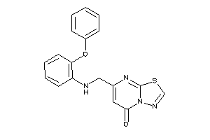 7-[(2-phenoxyanilino)methyl]-[1,3,4]thiadiazolo[3,2-a]pyrimidin-5-one