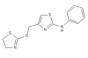 Phenyl-[4-[(2-thiazolin-2-ylthio)methyl]thiazol-2-yl]amine