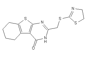 2-[(2-thiazolin-2-ylthio)methyl]-5,6,7,8-tetrahydro-3H-benzothiopheno[2,3-d]pyrimidin-4-one