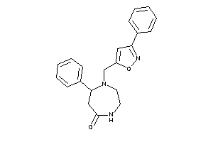 7-phenyl-1-[(3-phenylisoxazol-5-yl)methyl]-1,4-diazepan-5-one