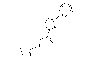 1-(3-phenyl-2-pyrazolin-1-yl)-2-(2-thiazolin-2-ylthio)ethanone