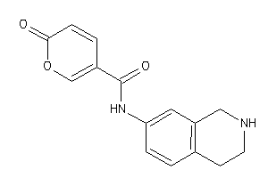 Image of 6-keto-N-(1,2,3,4-tetrahydroisoquinolin-7-yl)pyran-3-carboxamide