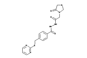 N'-[2-(4-ketothiazolidin-3-yl)acetyl]-4-[(2-pyrimidylthio)methyl]benzohydrazide