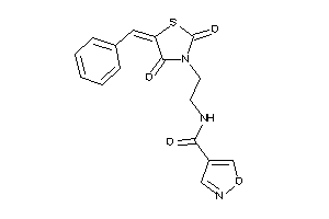 N-[2-(5-benzal-2,4-diketo-thiazolidin-3-yl)ethyl]isoxazole-4-carboxamide