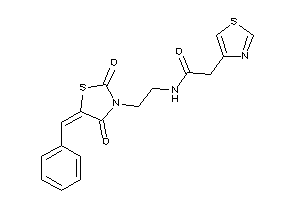 N-[2-(5-benzal-2,4-diketo-thiazolidin-3-yl)ethyl]-2-thiazol-4-yl-acetamide