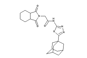 N-[5-(1-adamantyl)-1,3,4-thiadiazol-2-yl]-2-(1,3-diketo-3a,4,5,6,7,7a-hexahydroisoindol-2-yl)acetamide