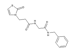 N-[2-(benzylamino)-2-keto-ethyl]-3-(2-keto-4-thiazolin-3-yl)propionamide