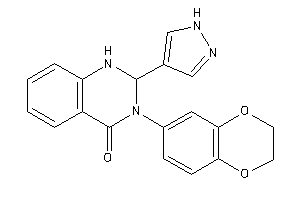 3-(2,3-dihydro-1,4-benzodioxin-6-yl)-2-(1H-pyrazol-4-yl)-1,2-dihydroquinazolin-4-one