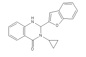 2-(benzofuran-2-yl)-3-cyclopropyl-1,2-dihydroquinazolin-4-one