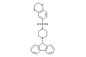 1-(2,3-dihydro-1,4-benzodioxin-6-ylsulfonyl)-4-(9H-fluoren-9-yl)piperazine