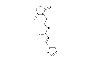 3-(2-furyl)-N-[2-(4-keto-2-thioxo-thiazolidin-3-yl)ethyl]acrylamide