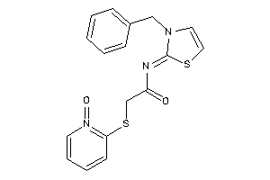 N-(3-benzyl-4-thiazolin-2-ylidene)-2-[(1-keto-2-pyridyl)thio]acetamide