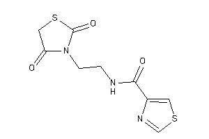 Image of N-[2-(2,4-diketothiazolidin-3-yl)ethyl]thiazole-4-carboxamide