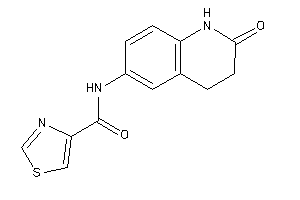 N-(2-keto-3,4-dihydro-1H-quinolin-6-yl)thiazole-4-carboxamide