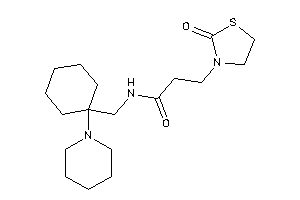 3-(2-ketothiazolidin-3-yl)-N-[(1-piperidinocyclohexyl)methyl]propionamide