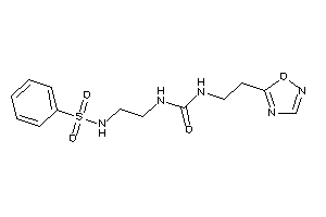 Image of 1-[2-(benzenesulfonamido)ethyl]-3-[2-(1,2,4-oxadiazol-5-yl)ethyl]urea