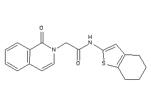 2-(1-keto-2-isoquinolyl)-N-(4,5,6,7-tetrahydrobenzothiophen-2-yl)acetamide